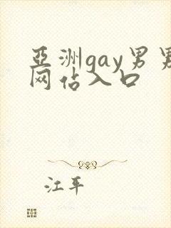 亚洲gay男男网站入口