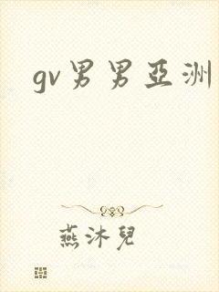 gv男男亚洲封面