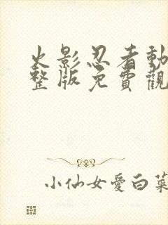 火影忍者动漫完整版免费观看