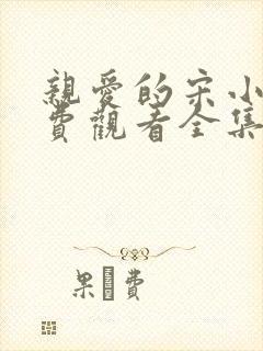 亲爱的宋小姐免费观看全集