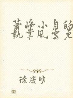 萧峥小月的小说执掌风云免费阅读