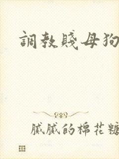 调教贱母狗妈妈