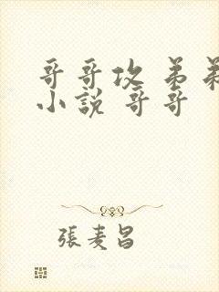 哥哥攻 弟弟受小说 哥哥