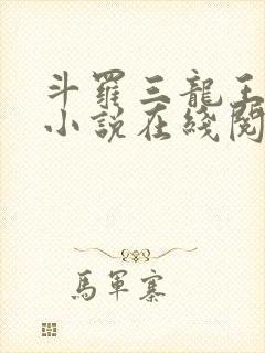 斗罗三龙王传说小说在线阅读