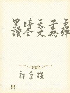 黑暗天子免费阅读全文无弹窗小说封面