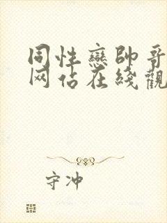 同性恋帅哥国产网站在线观看