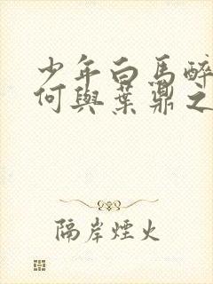 少年白马醉春风何与叶鼎之