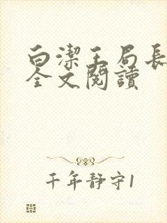 白洁王局长王倩全文阅读