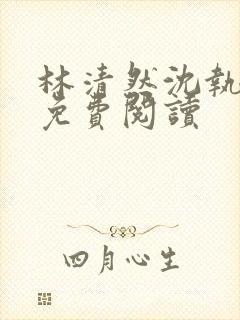 林清然沈执小说免费阅读