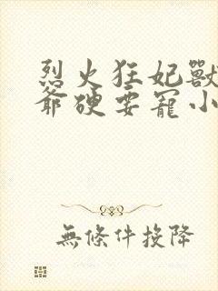 烈火狂妃兽性王爷硬要宠小说结局封面