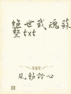 绝世武魂苏莫完整txt