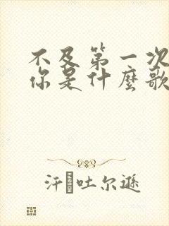 不及第一次遇见你是什么歌的歌词