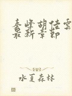 秦峰胡佳云更新最新章节