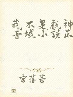 我不是戏神三九音域小说正版全文下载