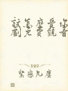 该怎么爱你电视剧免费观看全集