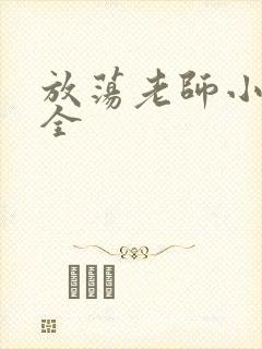 放荡老师小说大全封面