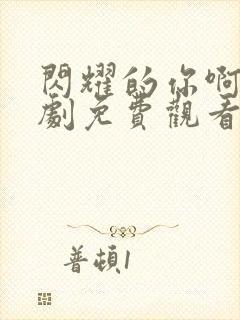 闪耀的你啊电视剧免费观看全集高清封面