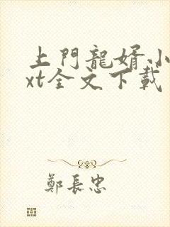 上门龙婿小说txt全文下载