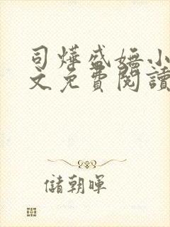 司烨盛妩小说全文免费阅读