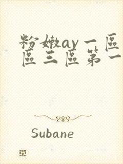 粉嫩av一区二区三区第一页