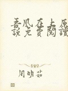 吾凰在上原著小说免费阅读