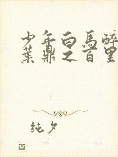 少年白马醉春风叶鼎之百里东君