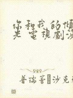 你和我的倾城时光 电视剧演员表