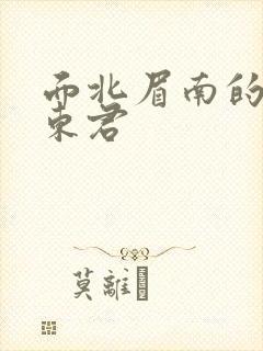 面北眉南的小说东君