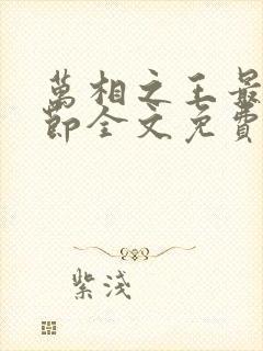 万相之王最新章节全文免费阅读txt