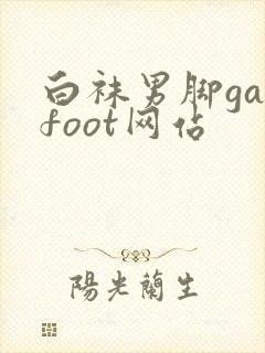 白袜男脚gayfoot网站