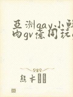 亚洲gay小鲜肉gv亿同玩gv