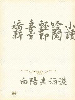 娇妻轻吟小说最新章节阅读