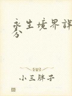 永生境界详细划分封面