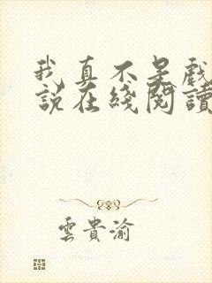 我真不是戏神小说在线阅读封面