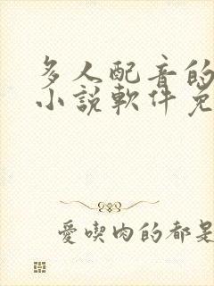 多人配音的有声小说软件免费