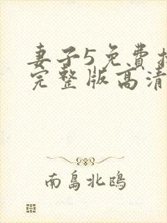 妻子5免费播放完整版高清韩剧