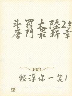 斗罗大陆2绝世唐门最新章节