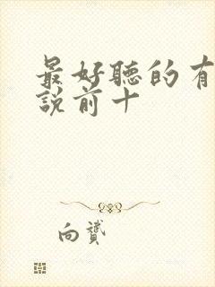 最好听的有声小说前十