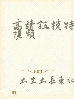 高靖钰模特走秀视频