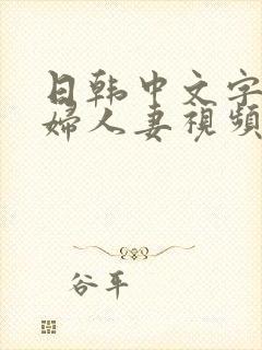 日韩中文字幕熟妇人妻视频封面