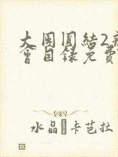 大团圆结2亲情会目录免费听阅读