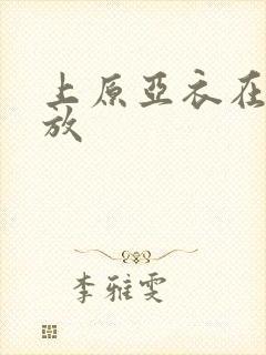 上原亚衣在线播放