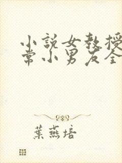 小说女教授的日常小男友全文阅读