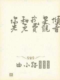 你和我是倾城时光免费观看封面