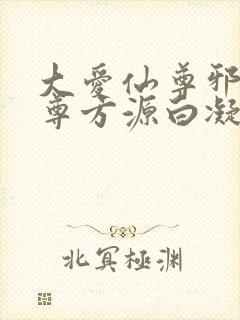 大爱仙尊邪银魔尊方源白凝冰