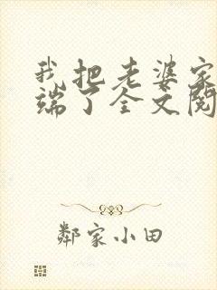 我把老婆家一锅端了全文阅读