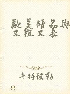 欧美精品与黑人又粗又长