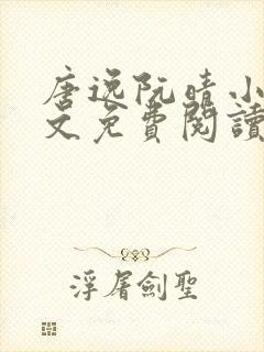 唐逸阮晴小说全文免费阅读最新章节封面