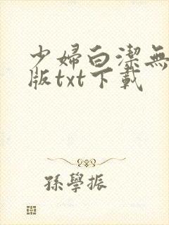 少妇白洁无删减版txt下载