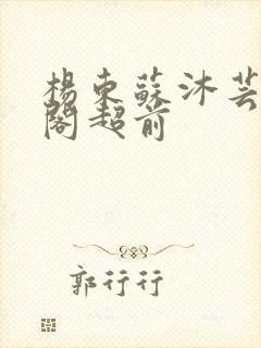 杨东苏沐芸笔趣阁超前封面